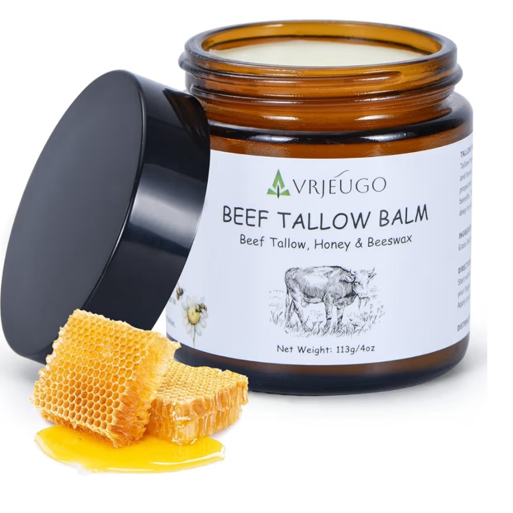 Beef Tallow Balm - Natural Honey & Beeswax